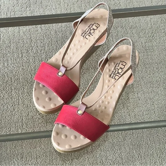 Red Slingback Sandals for Women - Picture 1 of 6